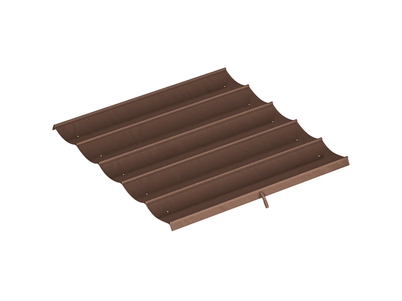  Toile de toit pour pergola tonnelle rétractable de 3x3 m - toile uniquement 250x255 cm café  - Conforama A
