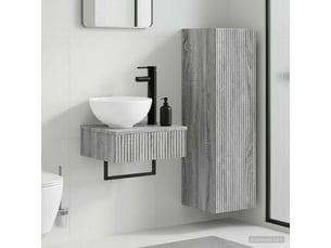 Ensemble de mobilier de salle de bain 2 pcs sonoma gris shl4335