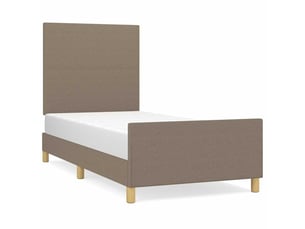 Lit simple 100x200 cm    coloris taupe