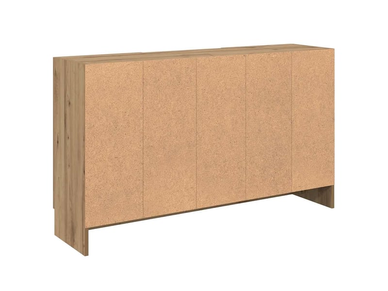  Buffet - bahut - meuble de rangement chêne artisanal 120x30,5x70 cm bois d'ingénierie  - Conforama E