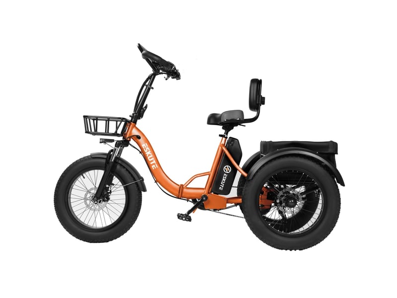 Vélo électrique eskute t302 pro 250w 48v20.8ah pliable freins à disque orange - Conforama A