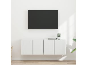 Meuble tv coloris blanc 1 cm <strong></strong>  <strong></strong>