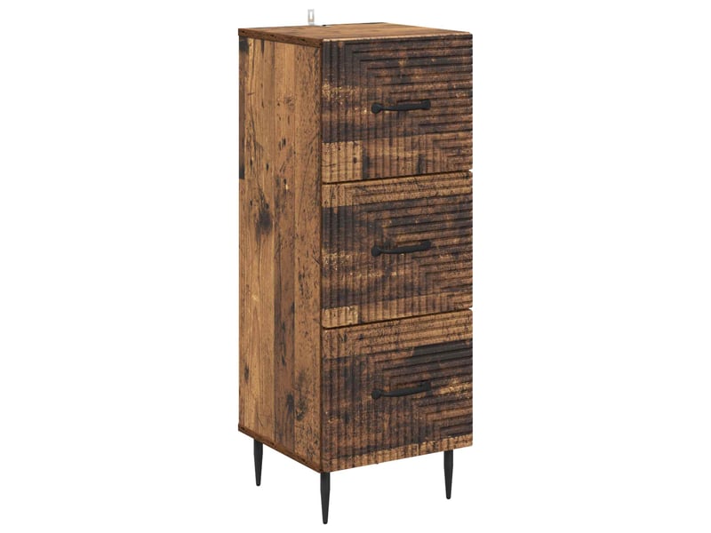 Armoire de rangement bureau, armoire à tiroirs bois ancien 33 x 34,5 x 89,5 cm - Conforama A