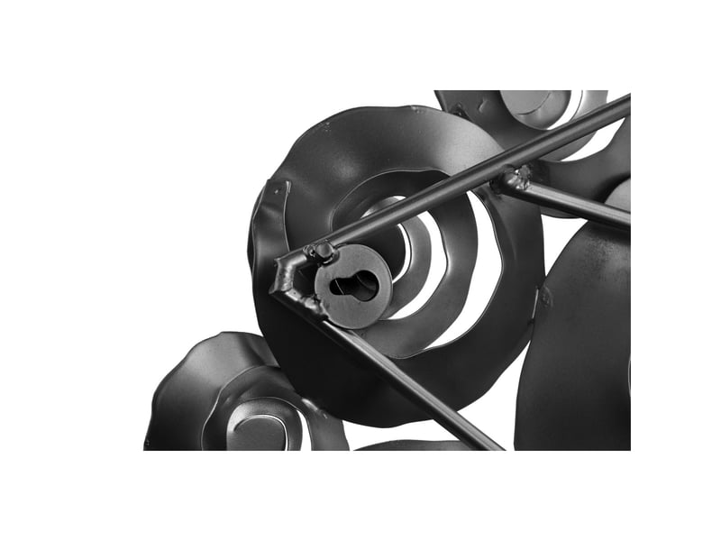  Déco murale roses en métal domizil 80cm noir  - Conforama C