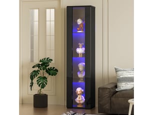 Vitrine coloris noir  PEXCHO  - 40 cmx170 cm