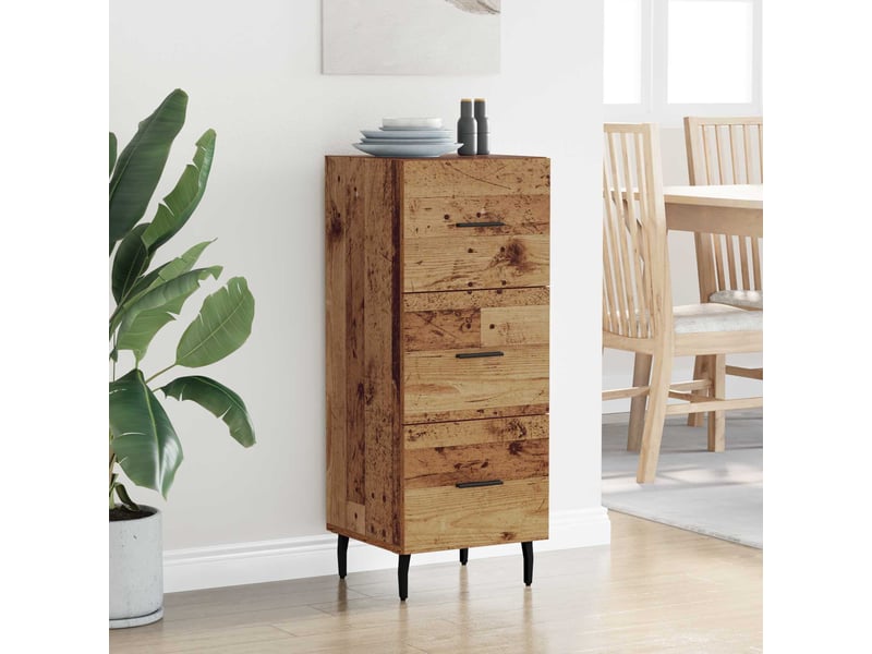  Buffet - bahut - meuble de rangement bois ancien 34 x 34,5 x 90 cm bois d'ingénierie  - Conforama D