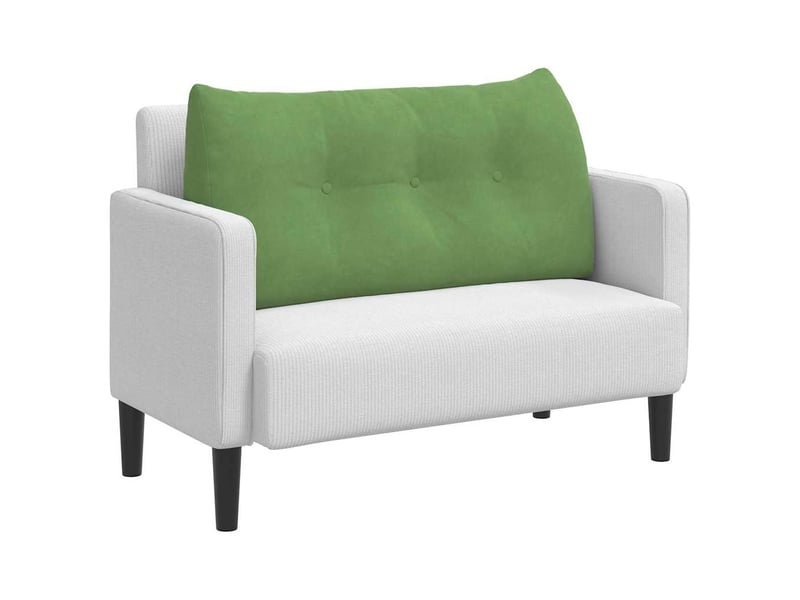  Coussin de dos, coussin de dossier vert clair 100 x 24 x 50 cm velours cf55038  - Conforama C