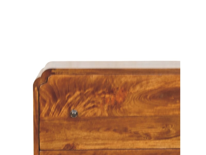  Artisan furniture commode newton en bois massif, finition châtaignier, 3 tiroirs  - Conforama C