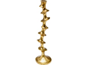 bougeoir plateau doré 45cm