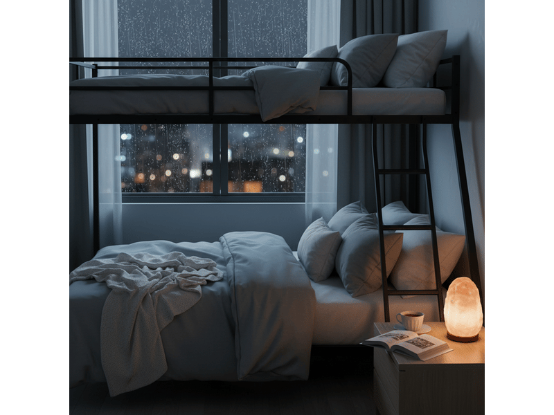  Lit superposé 200x140x137 cm – lit superposé avec couchages 80x190 et 130x190 cm échelle et barrière – métal – noir CozyNest - Conforama E