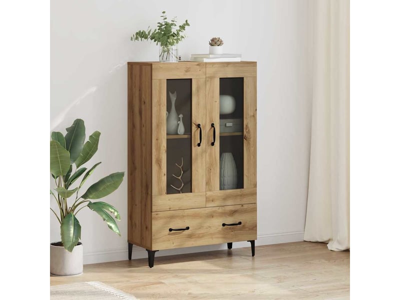 Buffet - haut armoire chêne artisanal 70 x 31 x 115 cm - Conforama B