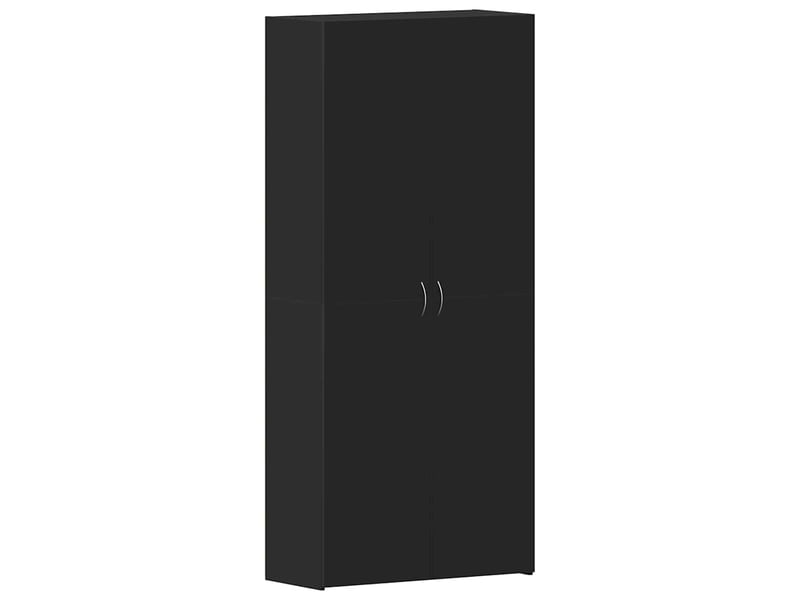  Meuble à chaussure, cabinet à chaussures 80x35.5x180 cm bois d'ingénierie noir shl6504  - Conforama A