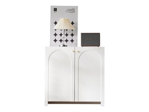 Buffet 2 porte(s) OSUPNESSEE - 80 cm coloris blanc