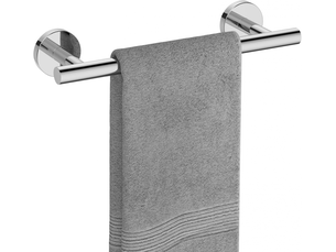 Barre porte-serviettes, porte-serviettes en acier inoxydable, convient pour la salle de bain ou la cuisine (40 cm, argent brillant)