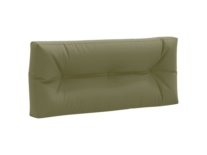 Coussin de dossier de palette, coussin de dos vianen 100 % polyester vert olive cf55194 - Conforama A