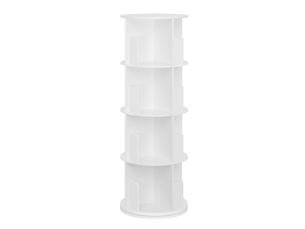 Bibliotheque coloris  blanc 4 étagère(s)   - 44 cm x 126 cm