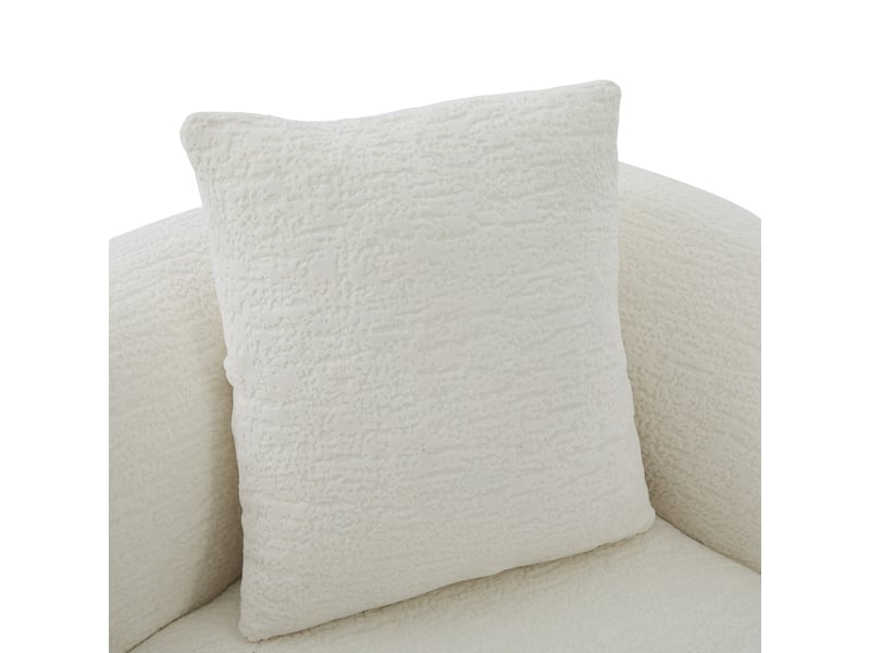 Canapé convertible 2 places beige chenille, canapé lit design moderne pour salon et chambre d'aménagement - Conforama E