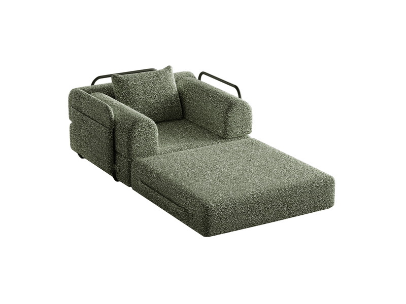  Canapé-lit 2-en-1 94x91,4x69,8 cm convertible vert  - Conforama A