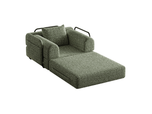Canapé-lit 2-en-1 94x91,4x69,8 cm convertible vert