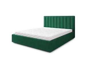 Lit coffre 140x200 cm MASSENO   coloris vert