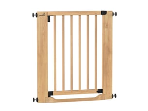 Geuther barrière de sécurité easylock flatstep bois 71-79 cm - seuil plat, sans perçage