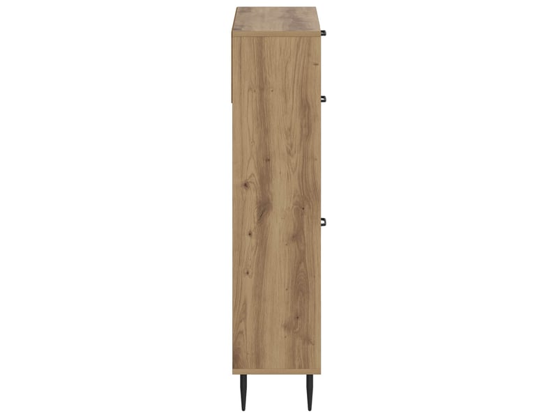  Meuble à chaussures, armoire à chaussures haarlem 78x24x103 cm bois d'ingénierie shl7553  - Conforama E
