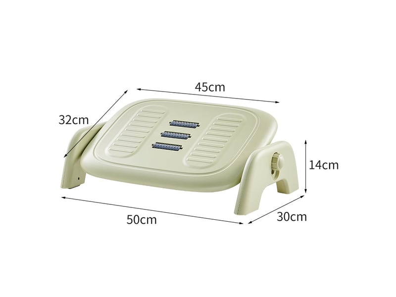  Repose-pieds réglable en hauteur et angle – vert  - Conforama B