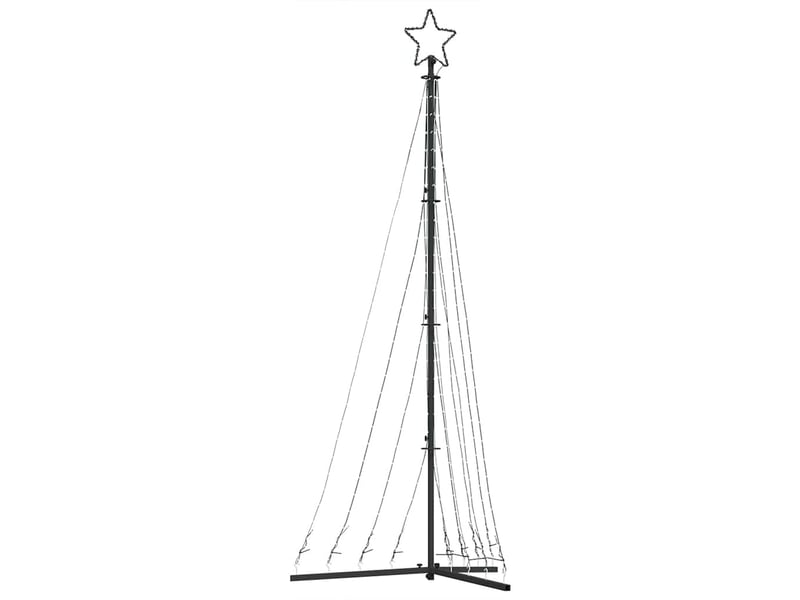  Sapin de noël, arbre de noël à led 447 led blanc chaud 250 cm  - Conforama D
