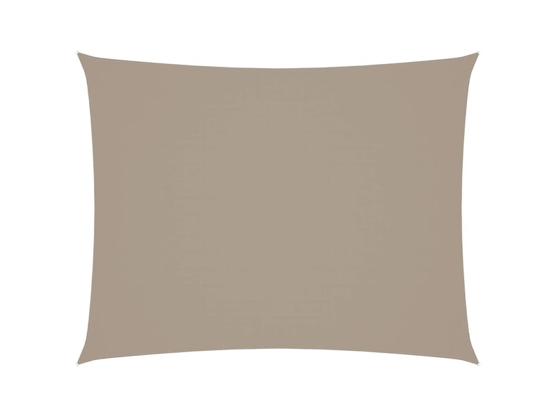  Voile de parasol - voile d'ombrage tissu oxford rectangulaire 3x4,5 m taupe  - Conforama A