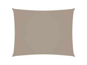 Voile de parasol - voile d'ombrage tissu oxford rectangulaire 3x4,5 m taupe