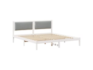 Lit 2 places 200x200 cm    coloris gris
