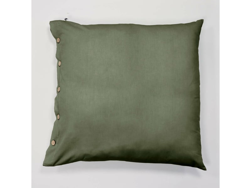  Housse de couette 240 x 220 cm + 2 taies 65 x 65 cm 100% percale de coton 120 fils perrine romarin  - Conforama C