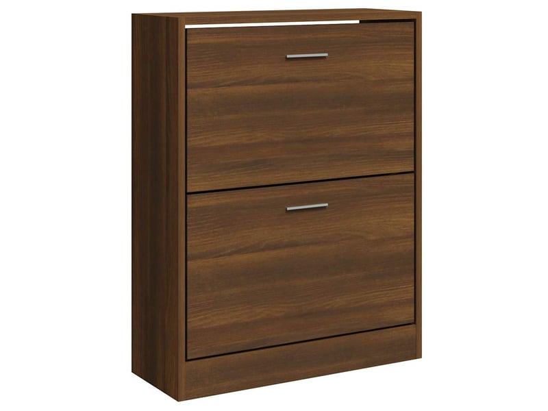  Meuble à chaussure | armoire à chaussures chêne marron 63x24x81 cm bois d'ingénierie  - Conforama A