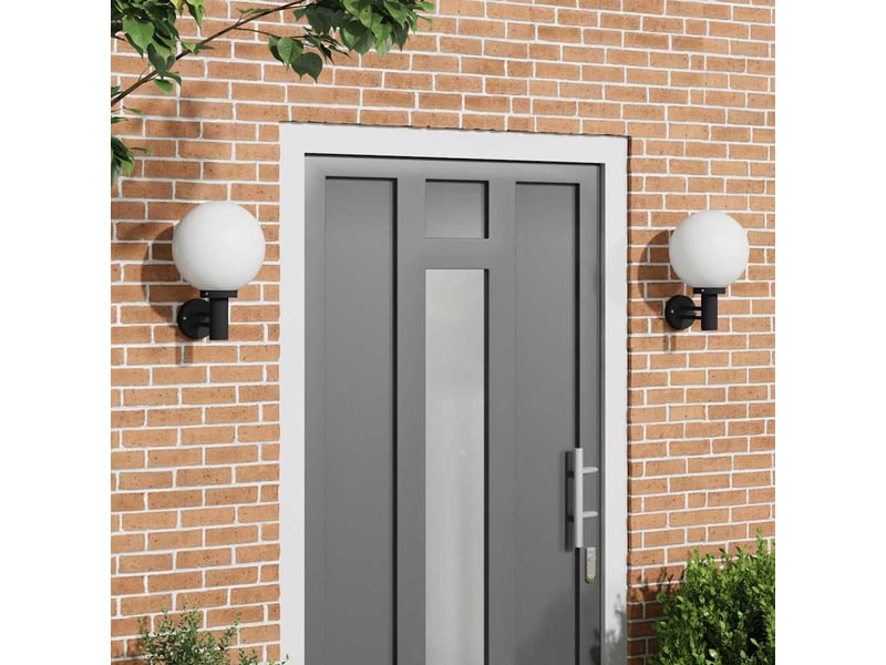 2 pièces applique murale extérieure noir 28x25x38 cm shl31553 - Conforama B