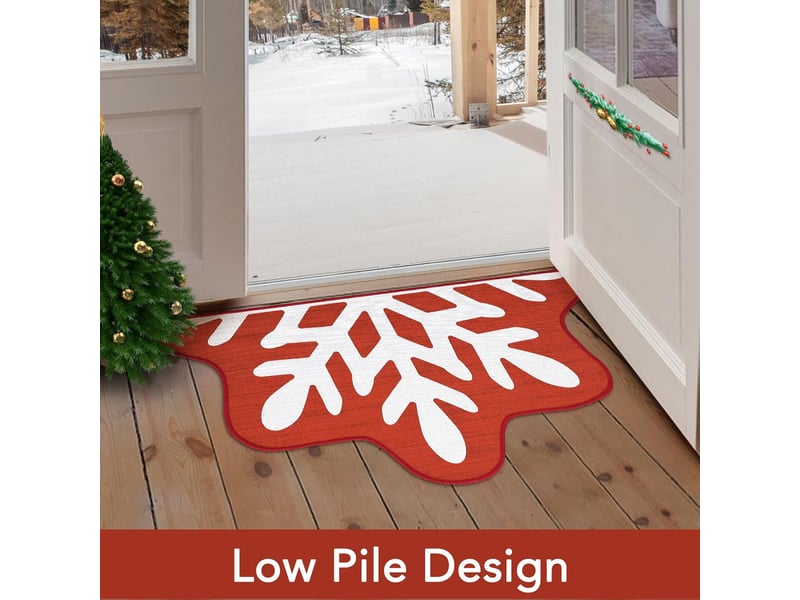  Paillasson décoratif de noël, tapis de bienvenue, tapis de sol d'intérieur, tapis de sol pour noël, sapin de noël, paillasson pour entrée, cuisine, 40  - Conforama C