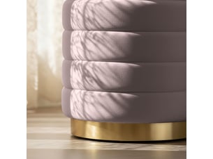 Pouf / repose pied AKORD rose
