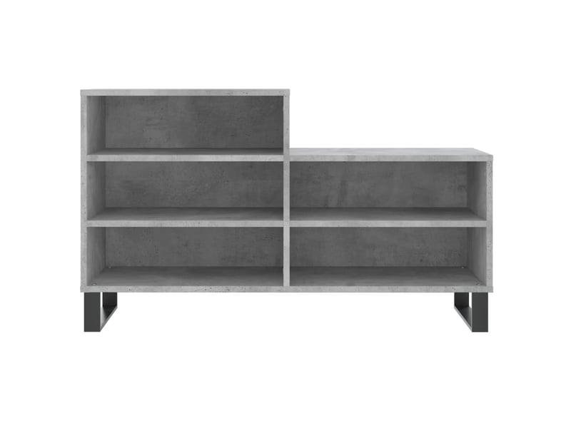  Meuble à chaussure, armoire à chaussures gris béton 102x36x60 cm bois d'ingénierie shl9853  - Conforama D