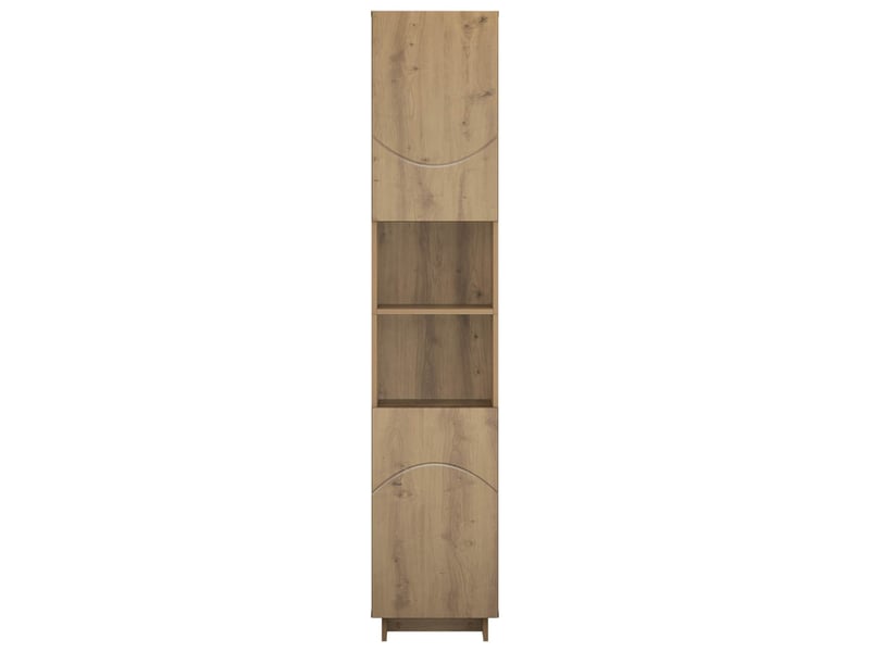 Meuble de rangement salle de bain chêne artisanal 36.5x38x180 cm - Conforama D