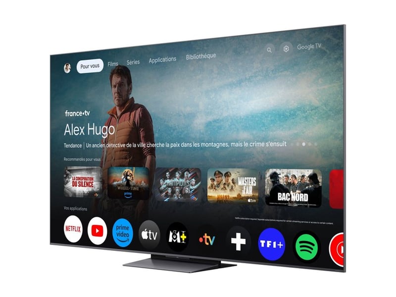  Tv 75 pouces qd-mini led 4k uhd 144 hz google tv dolby vision 75C81K - Conforama C