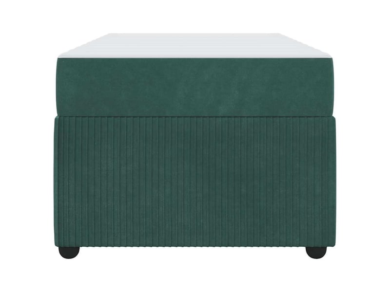  Lit simple- lit adulte -  cadre de lit vert foncé 100 x 200 cm tissu  - Conforama D