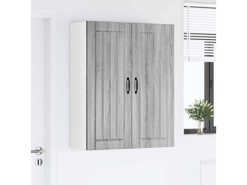  Meuble mural de cuisine, armoire de cuisine sonoma gris 80x31x100cm  - Conforama D