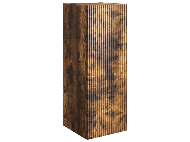 Armoire murale salon 33x34,5x90cm bois d'ingénierie chêne fumé shl6381 - Conforama A