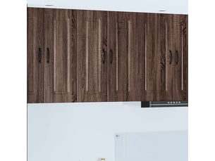 Meuble mural de cuisine | armoire de cuisine chêne brun 60x31x80cm shl9223