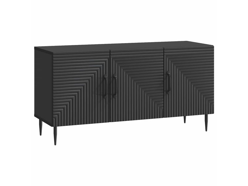  Meuble tv - banc tv - meuble de rangement noir 99 x 34,5 x 50 cm bois d'ingénierie  - Conforama A