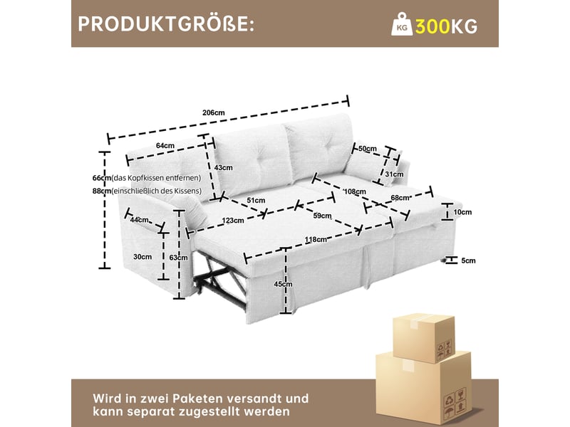  Canapé d'angle convertible 3 places avec rangement, lit gigogne et méridienne réversible en velours côtelé noir  - Conforama C