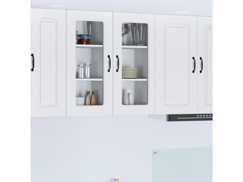  Meuble mural de cuisine | armoire de cuisine blanc 40x31x80cm shl4683  - Conforama B