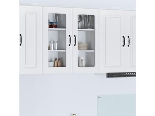 Meuble mural de cuisine | armoire de cuisine blanc 40x31x80cm shl4683