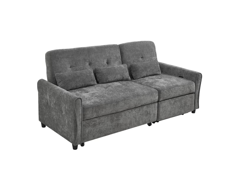  Canapé-lit 3 places convertible à dossier réglable evryae  - Conforama A