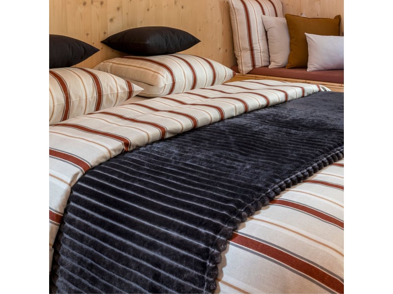 Plaid fourrure cocooning 150x200 anthracite  - Conforama C