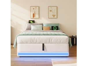 Sommier coffre 90x200 cm OKWISH épaisseur 32 cm vendu sommier coffre, sans matelas
